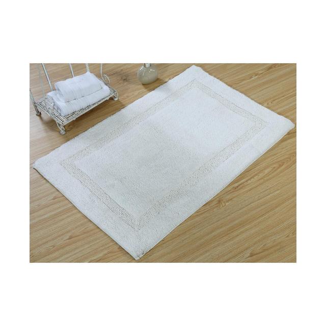 Saffron Fabs Regency 50" x 30" Non-Skid Cotton Bath Rug
