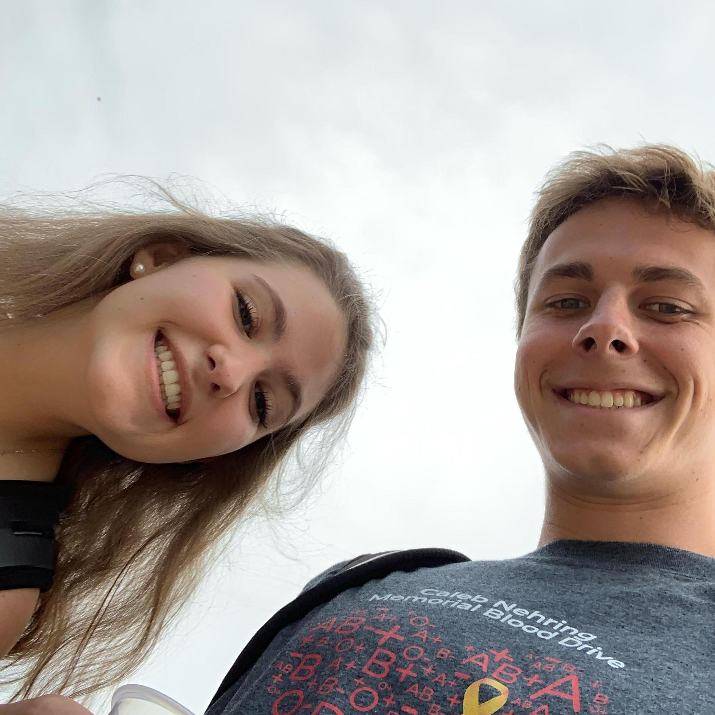 9/17/19: One of our first photos together, walking to class