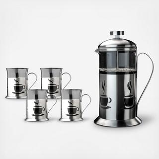 5-Piece French Press Coffee Set