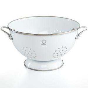 Martha Stewart Collection - Enamel on Steel 5 Qt. White Colander, Created for Macy's