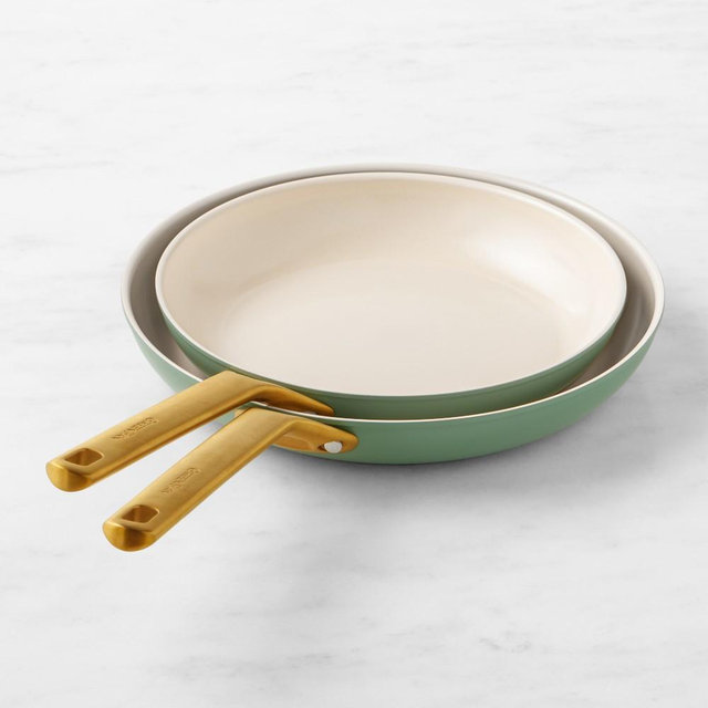 GreenPan™ Reserve Pro Ceramic Nonstick Fry Pan Set, 10" & 12", Moss