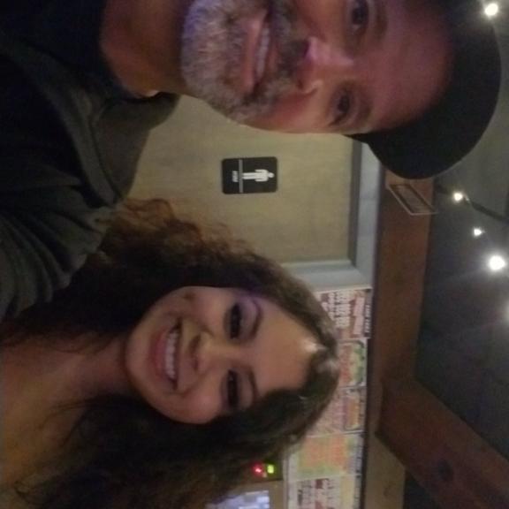 At the bar!