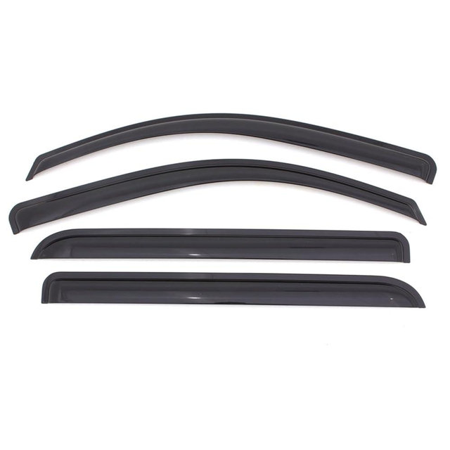 Auto Ventshade [AVS] Outside Mount Rain Guards for 2009-2024 Dodge Ram 1500 (19-24 Classic Body Only); 2010-2025 Ram 2500 & 3500 Mega/Crew Cabs | Window Vent Visors, 4 pcs. - Smoke | 94109