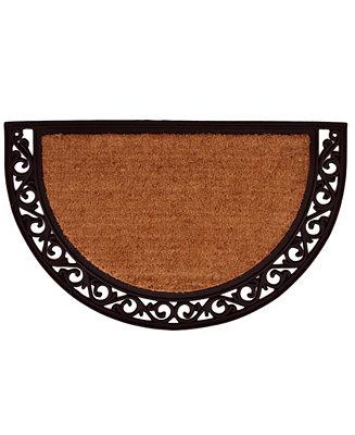 Ornate Scroll 18" x 30" Coir/Rubber Doormat