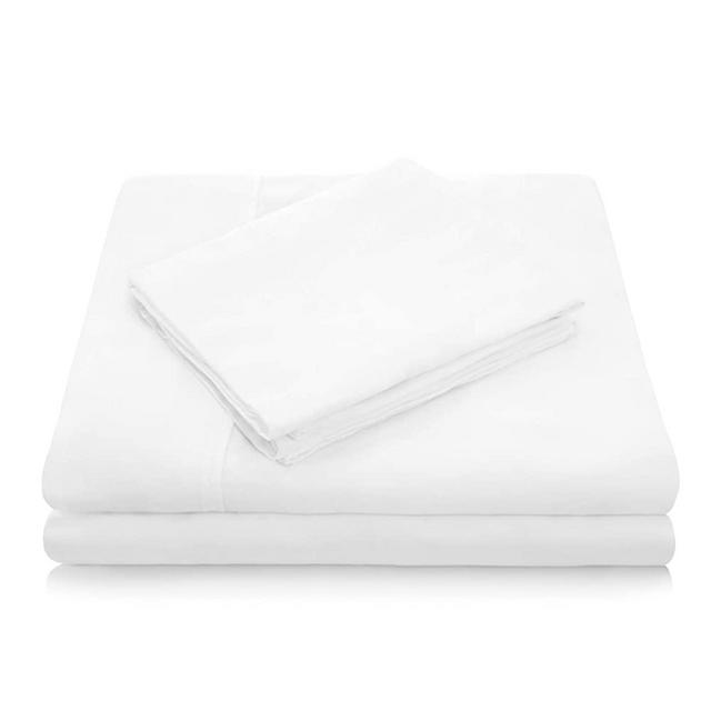 WOVEN Tencel Sheet Set - Silky Soft, Refreshing and Eco-Friendly - King Sheets - White - 4pc