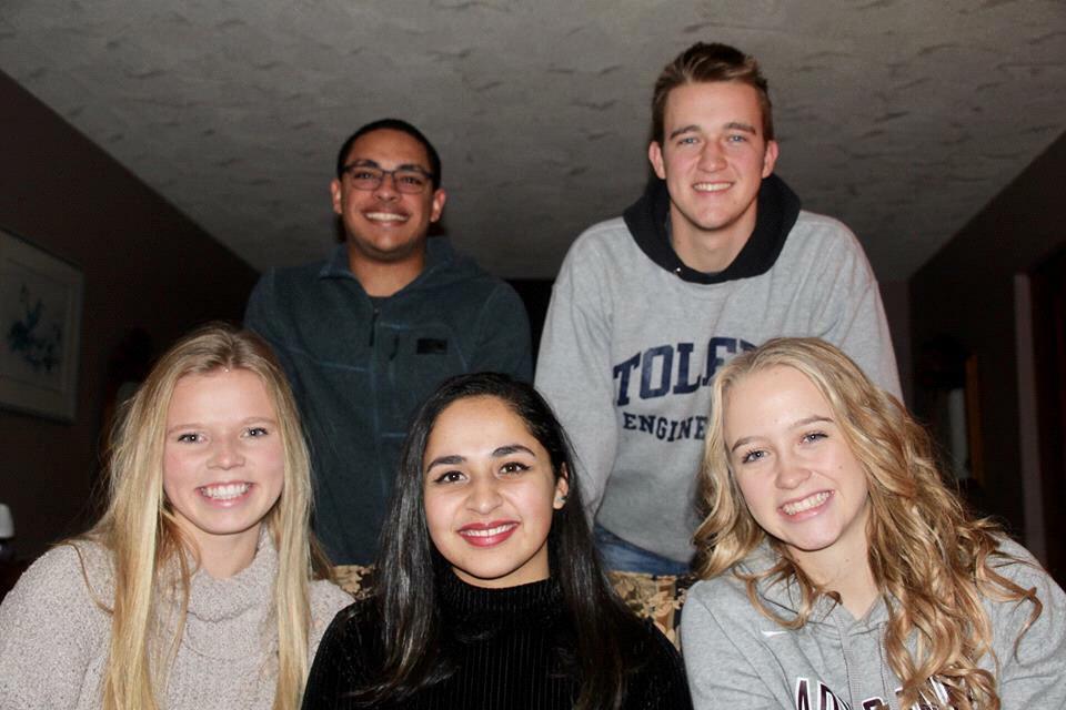 Ryan, Caden, Hannah, Delaney and Caitlin. Christmas 2017.