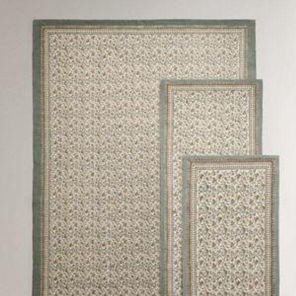 FLORAL BLOCK PRINT RUG | Zara Home United States of America