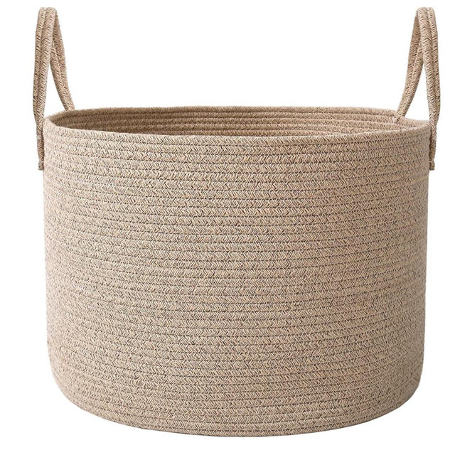 Extra Large Blanket Basket for Living Room