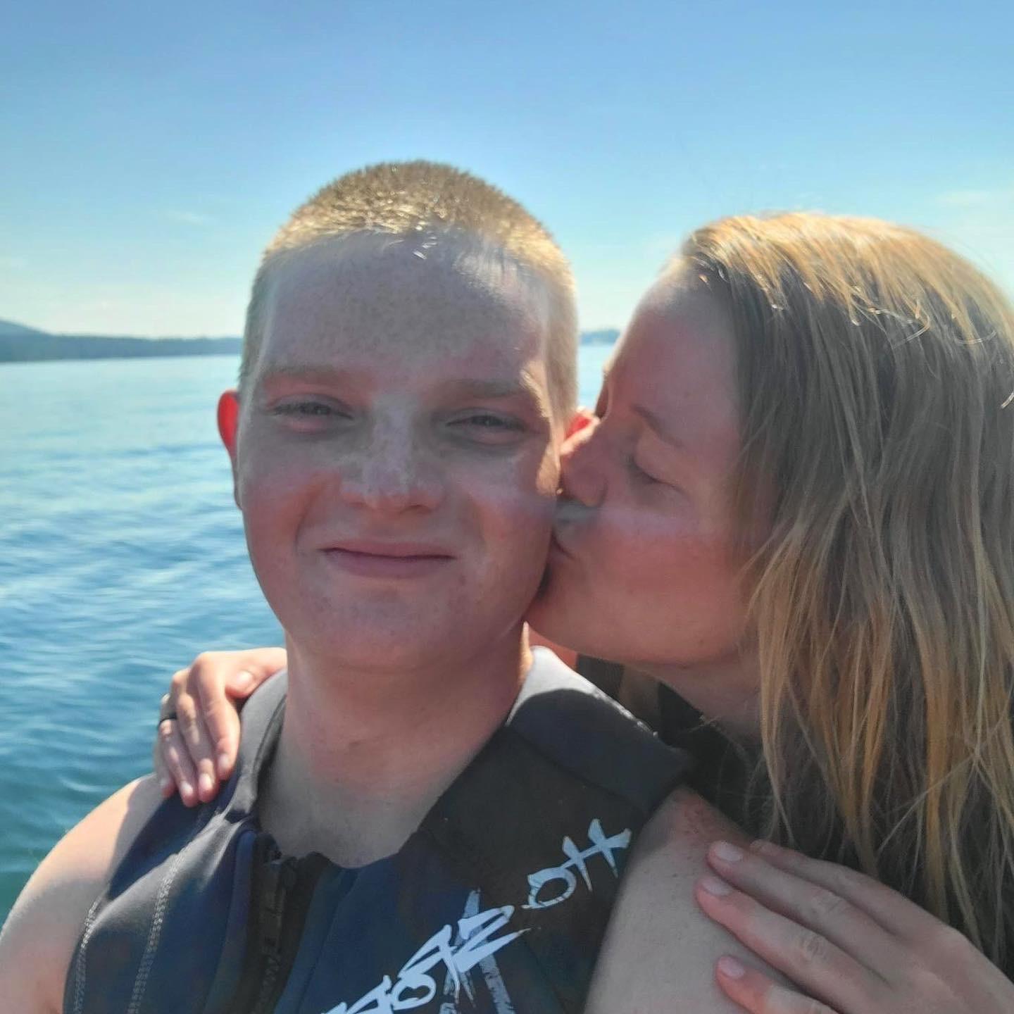 We love to jet ski together while vacationing with family in Whitefish, MT.