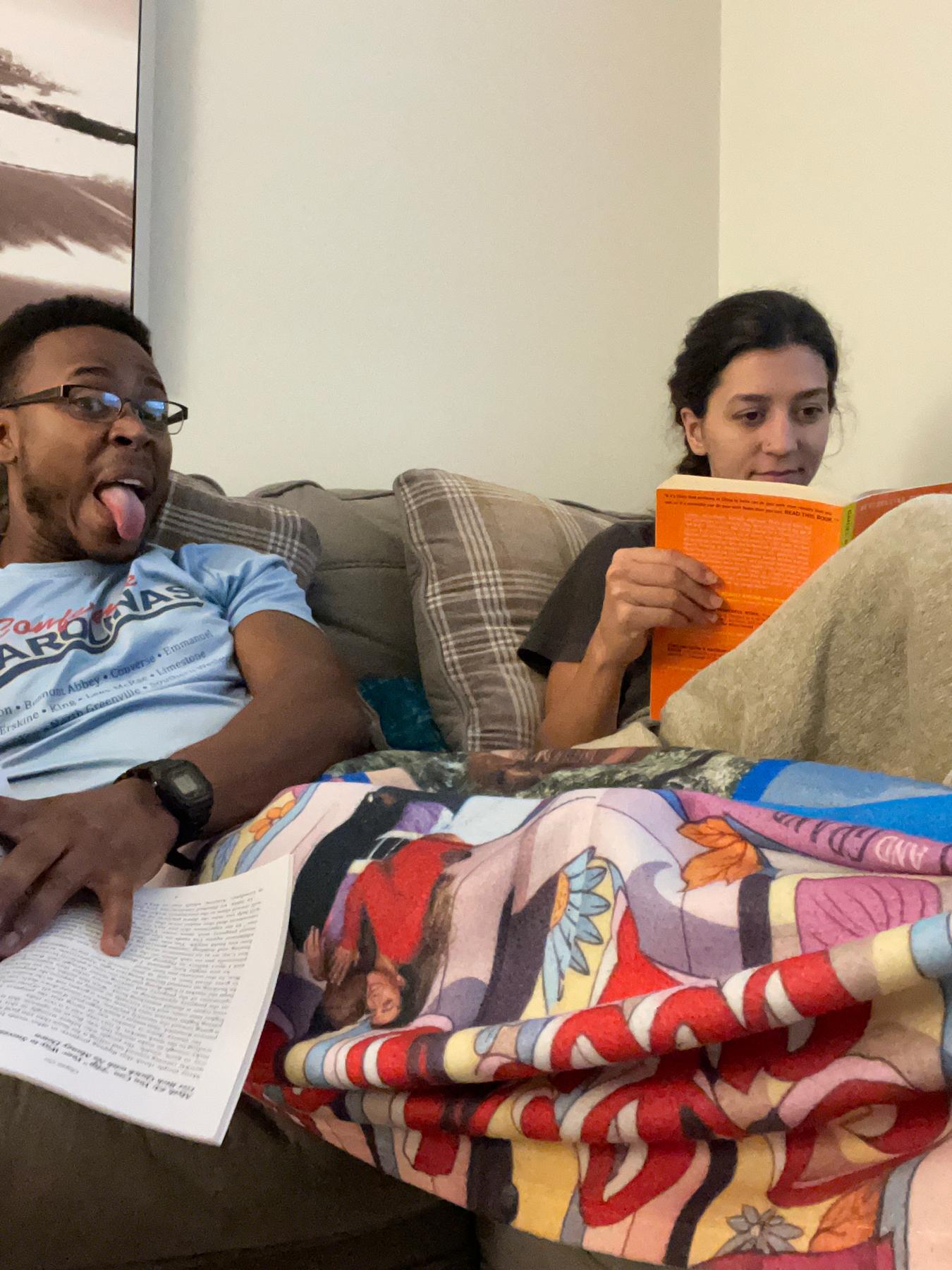 Lounging around the house