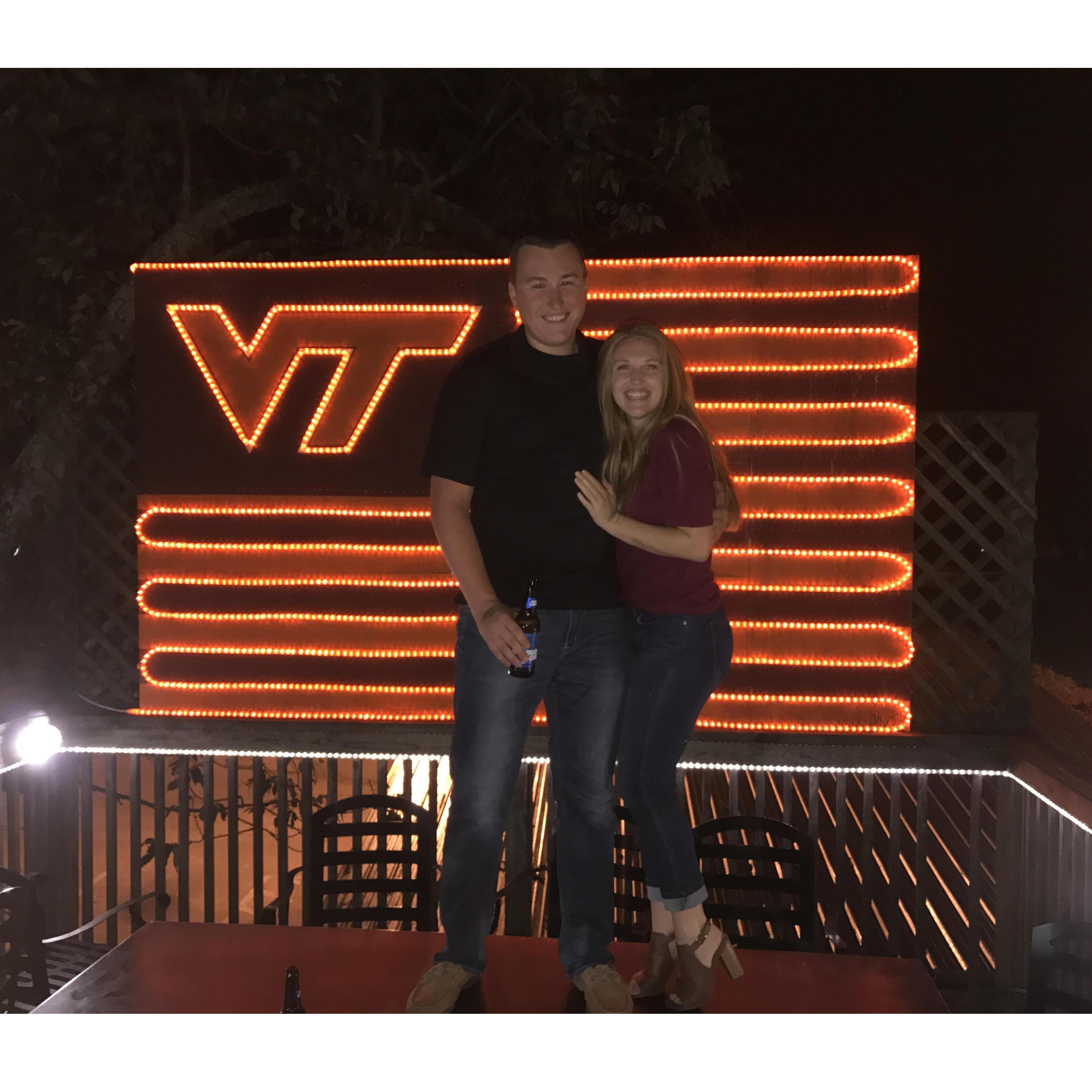 Visiting TJ during his Master's. Go Hokies!