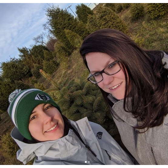 Before we killed the Christmas tree we selected by chopping it down...