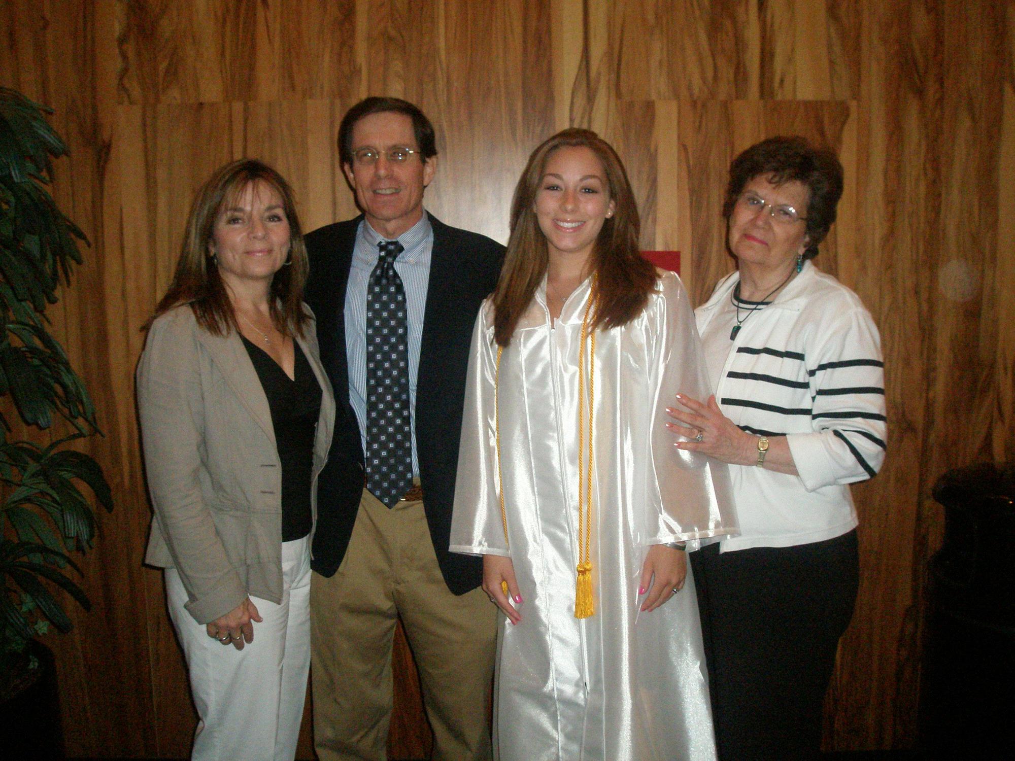 Abbey’s graduation, Brenton’s parents and Grandma