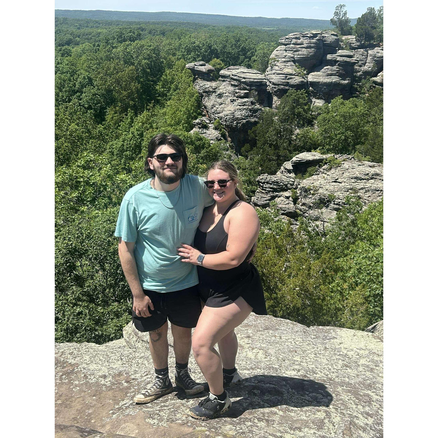 This is Karson's First time to Garden of the gods (She had a asthma attack right after this picture)