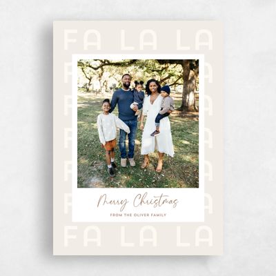 Beige Holiday Card - Clarence