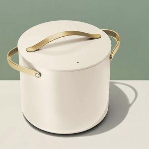Caraway ® Cookware Plus Cream and Gold 12-Qt. Stockpot with Lid