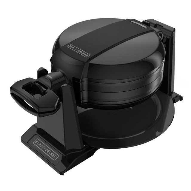 BLACK+DECKER WMD200B Double Flip Waffle Maker, Black