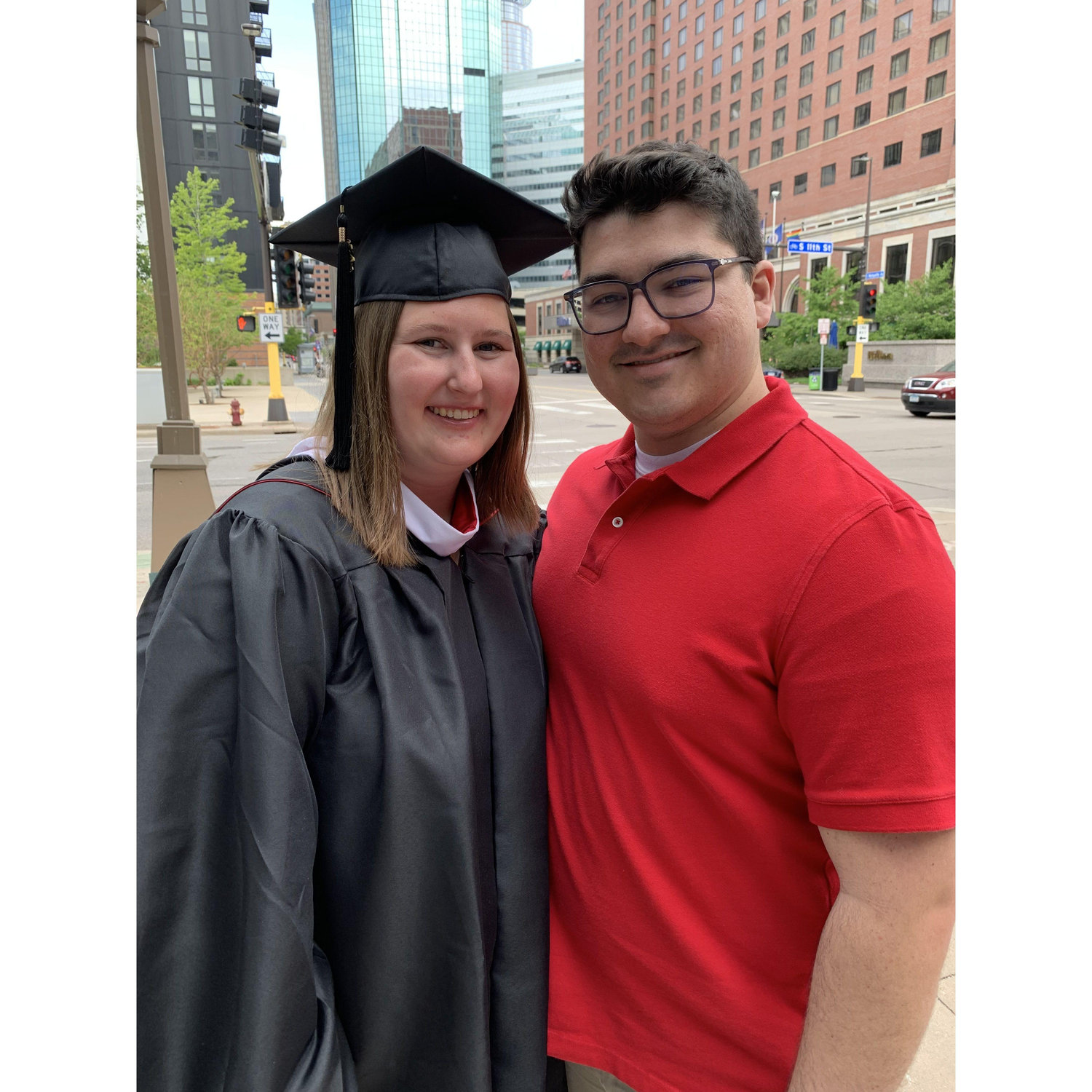 Celebrating Sarah's Master's graduation