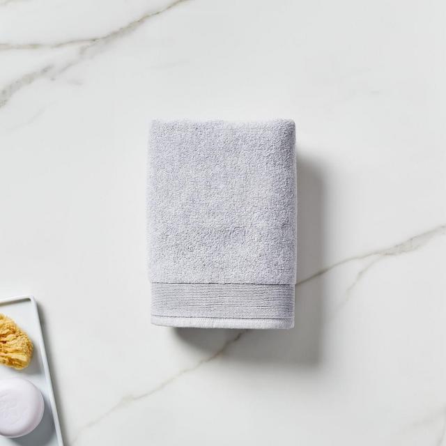 Plush Fibrosoft Organic Towel, Hand Towel, Frost Gray