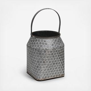 Galvanized Metal Vase