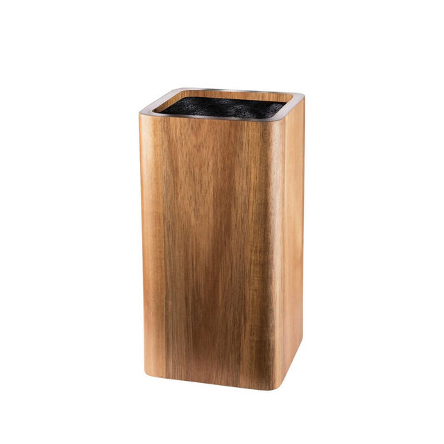 Cuisine::pro® Universal Square Acacia Wood 12.60" Knife Block