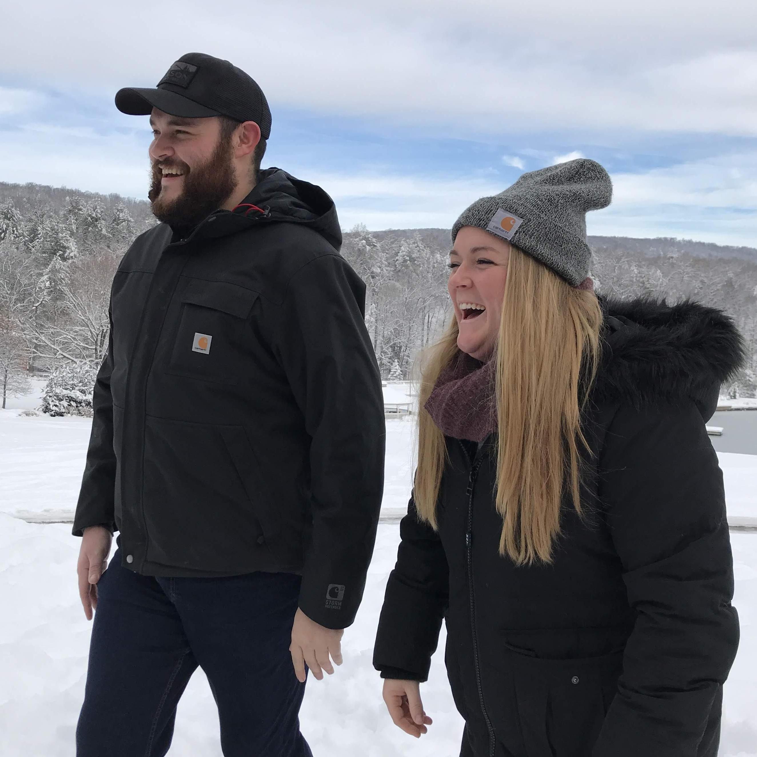 Dave and I at Rockbridge, VA a Young Life camp last winter. Funny story, we got snowed in an extra night! With the whole camp! It was crazy.