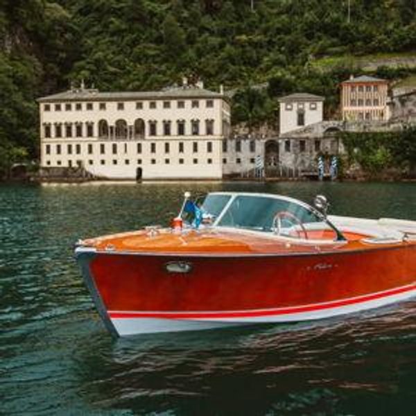 Boat trip on Lake Como on our honeymoon