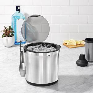Steel Ice Bucket & Tong Set | OXO