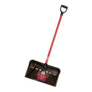 22 in. Combination Snow Shovel with Fiberglass D-Grip Handle