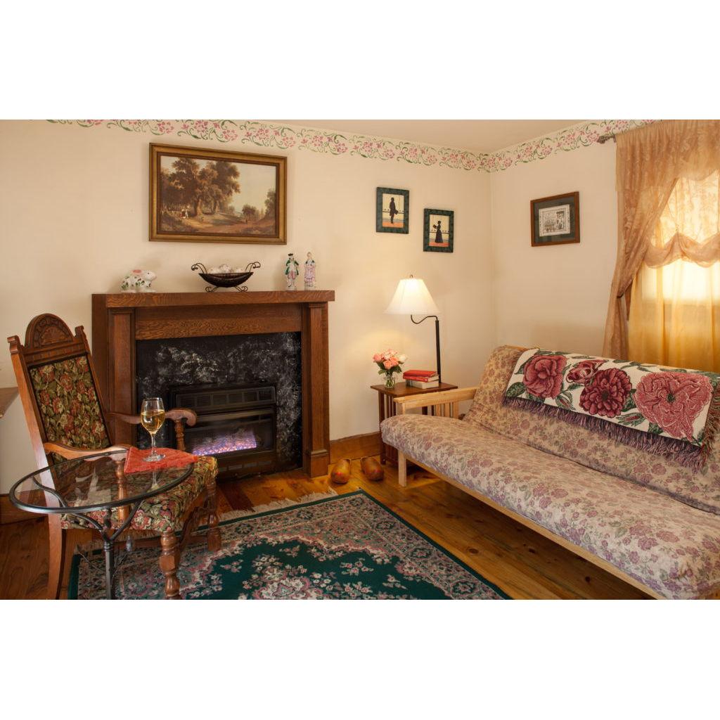 The Spinster's cottage has a warm and antique feeling.