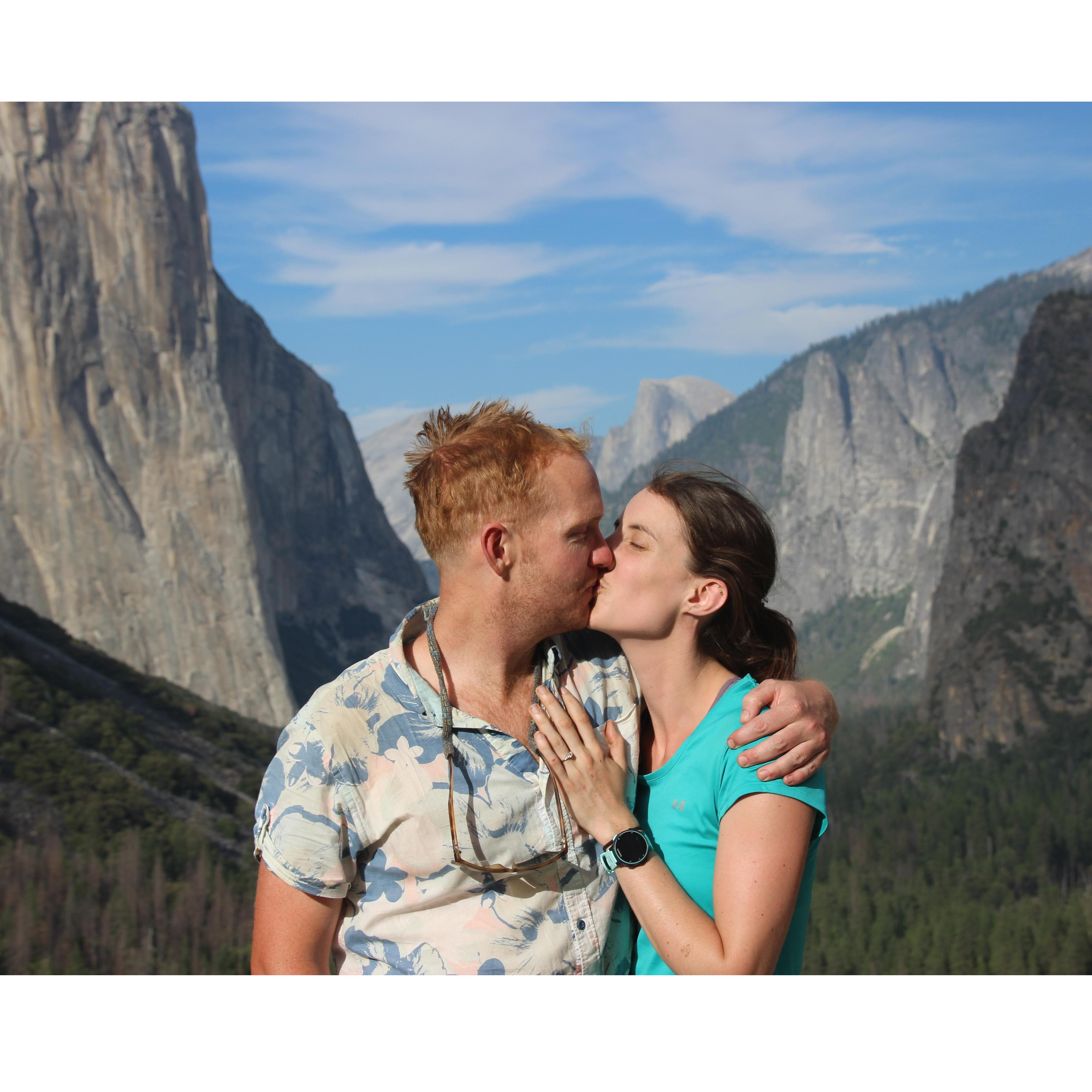 When we came down from the proposal hike