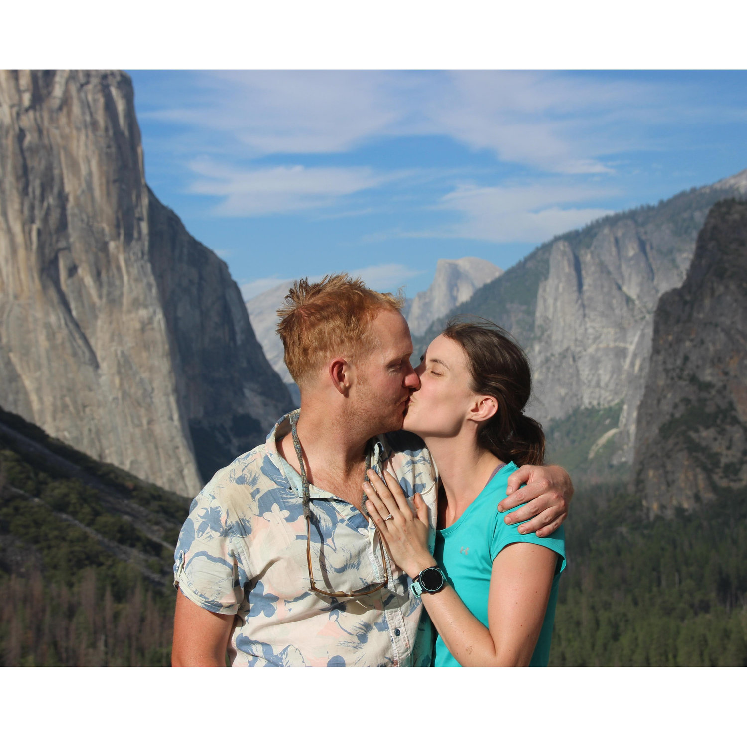 When we came down from the proposal hike