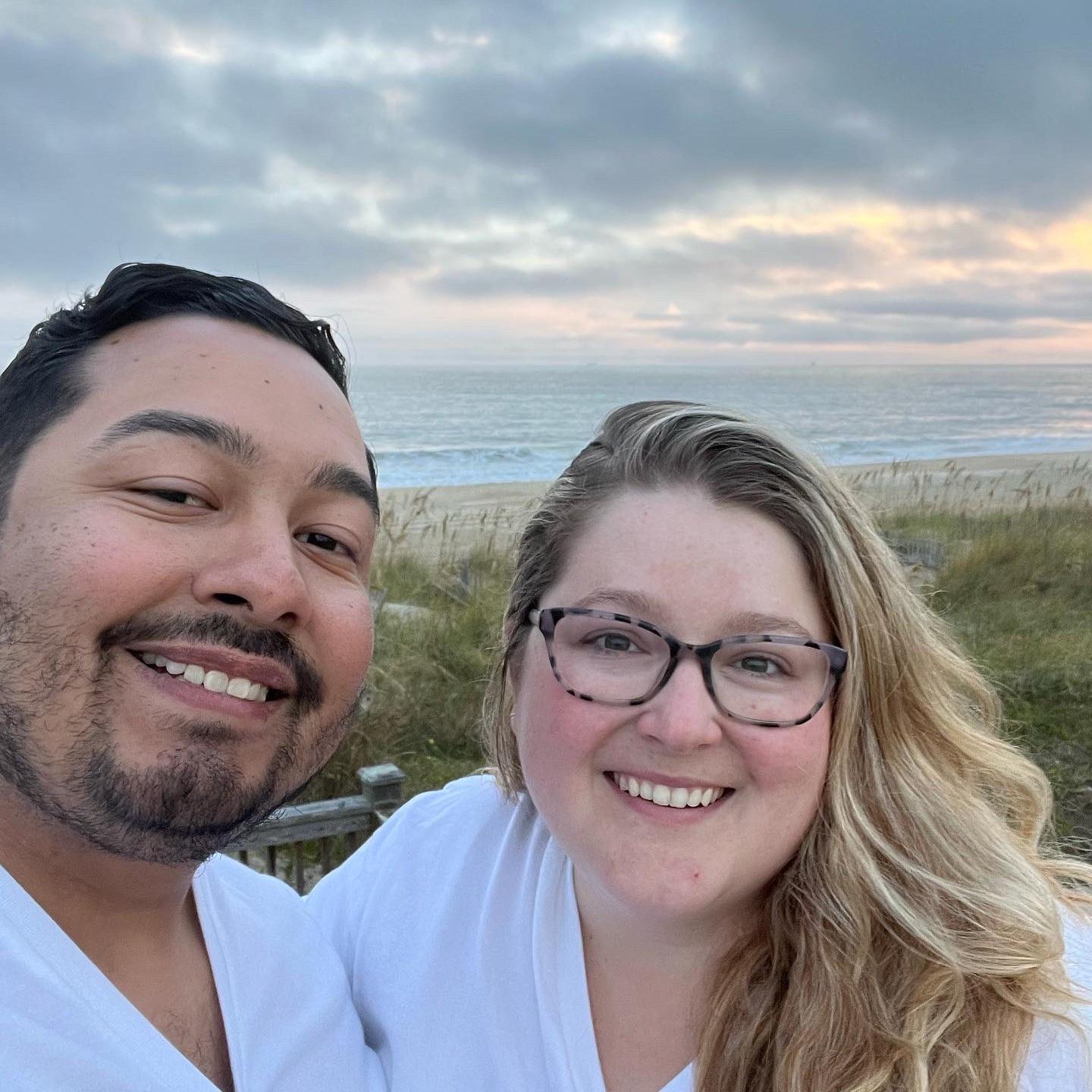 Our view of the beach in the Outer Banks, October 2022