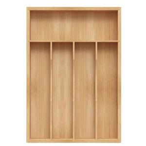 Bamboo Silverware Organizer, Medium