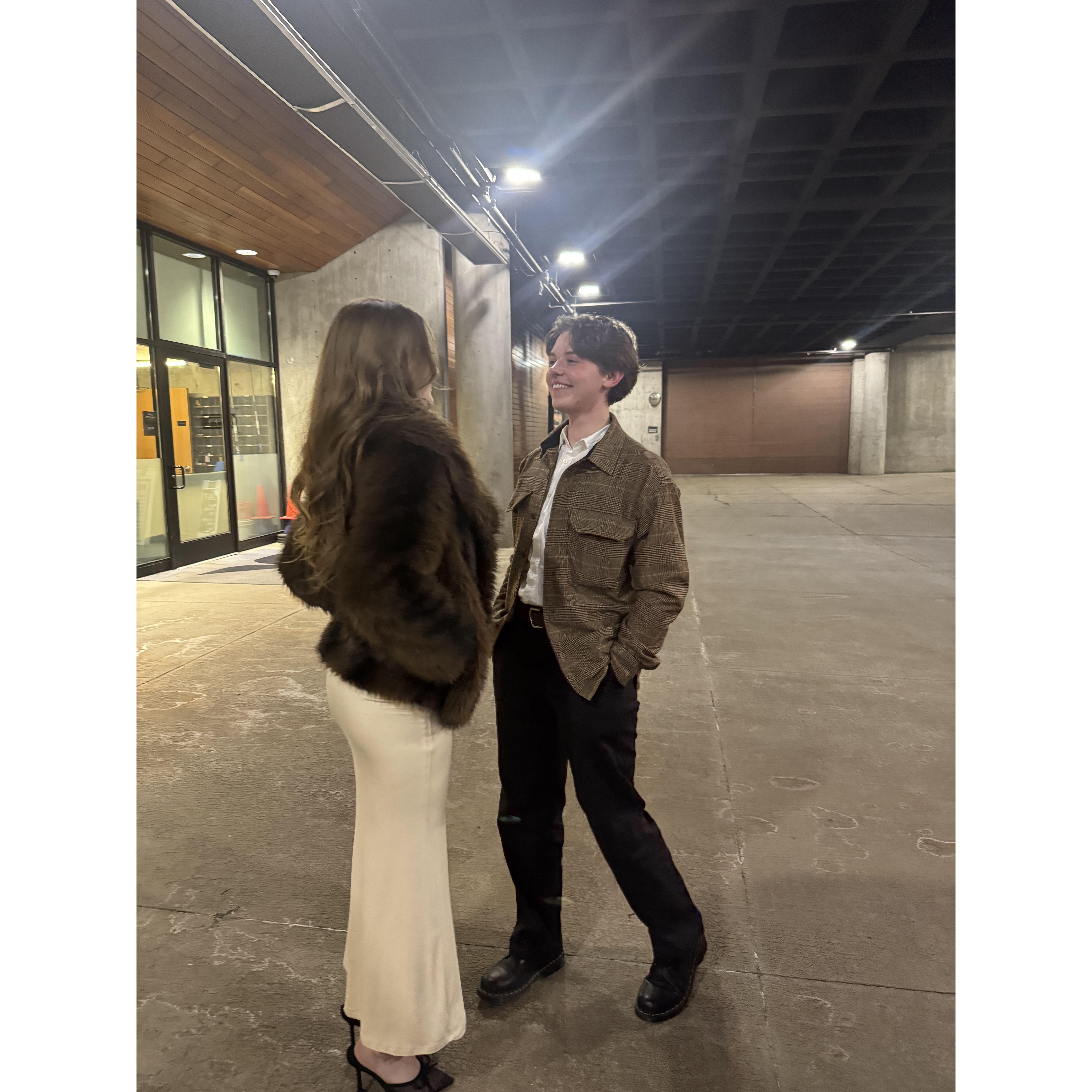 Christmas Eve dinner at Snowbird with my family.