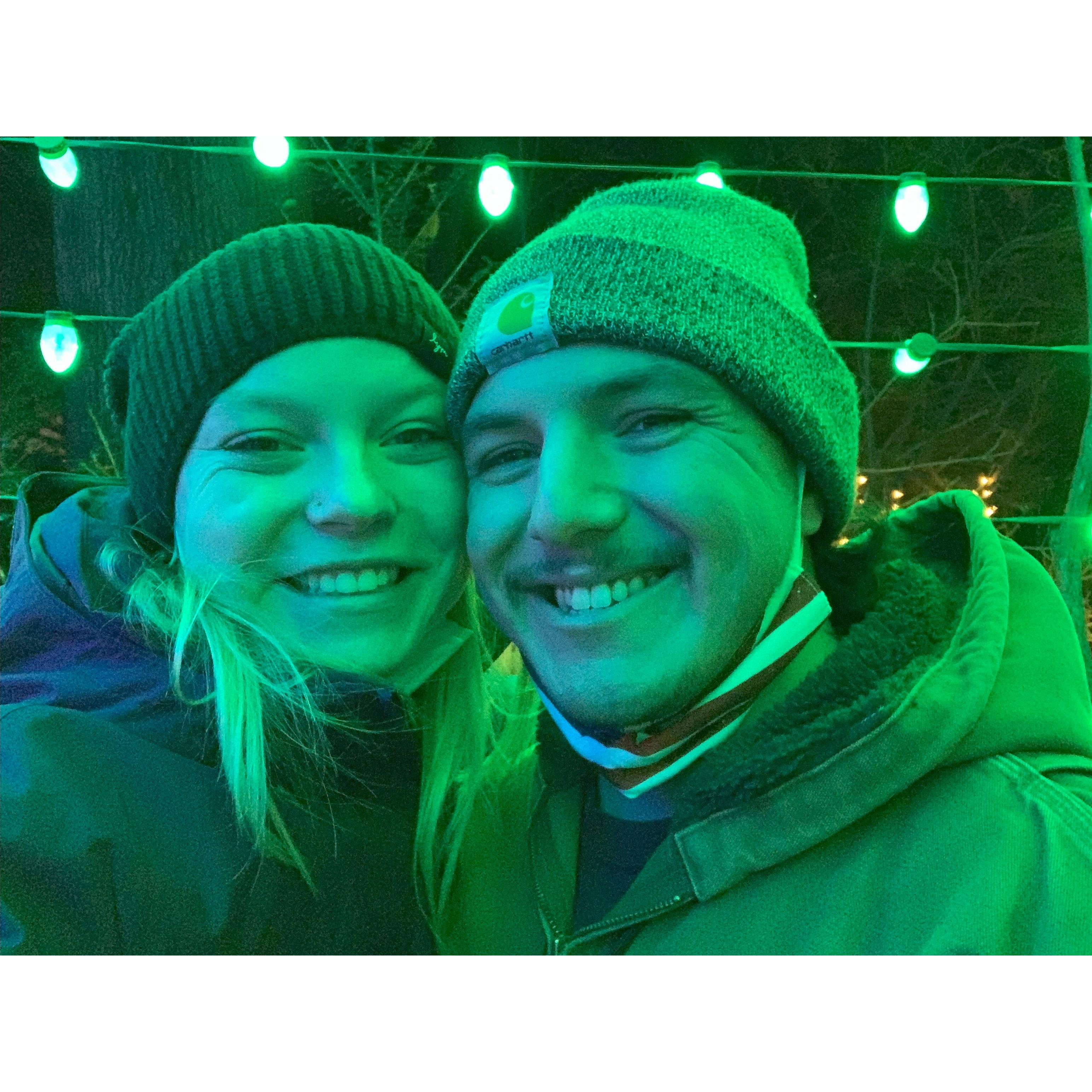 The night we became "official" - Bronx Zoo Lights December 22, 2021