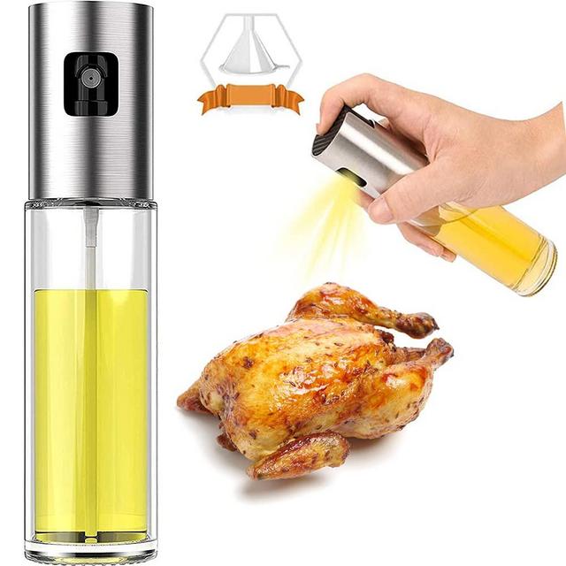 Oil Sprayer Bottle, 100ml Oil Spray Versatile Glass ,Olive Oil Sprayer Mister,Olive Oil Spray for cooking, Salad, BBQ, Kitchen Baking, Roasting