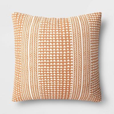 DuraSeason Fabric™ Outdoor Throw Pillow Ayleen Stripe Orange - Threshold™