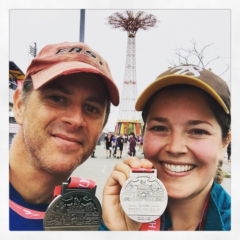 One of many the Brooklyn Half Marathons we completed together.