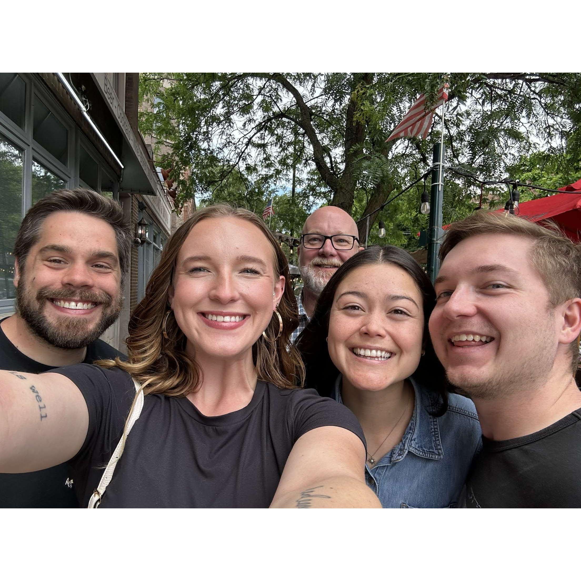 Brunch with Owen's family when we visited Chicago