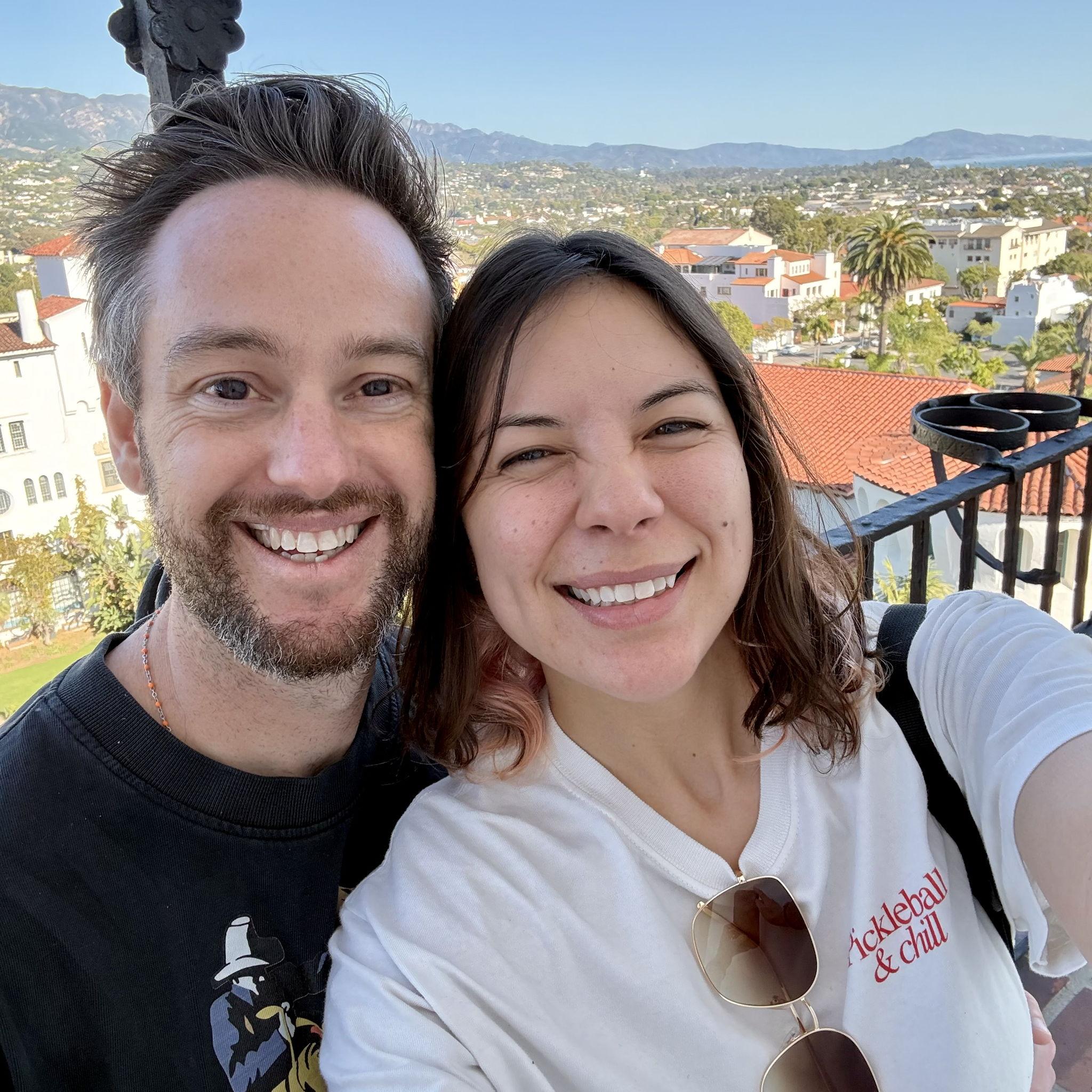 The view from the top of the Courthouse Clock Tower, taken on our first Santa Barbara trip
