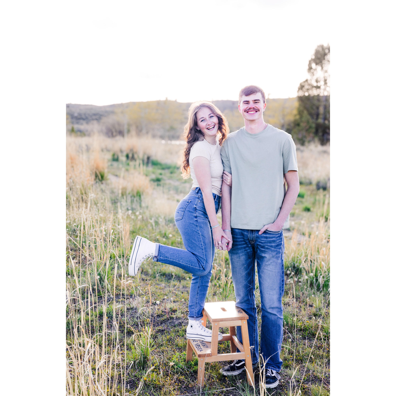 A visual representation of our height difference