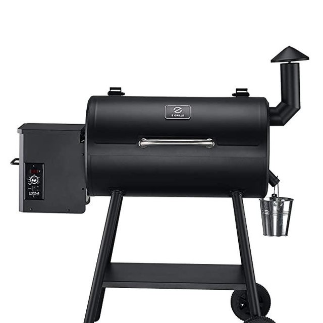 Z GRILLS ZPG-5502H 2021 Upgrade Wood Pellet Grill & Smoker, 8 in 1 BBQ Grill Auto Temperature Control, 553 sq in Black