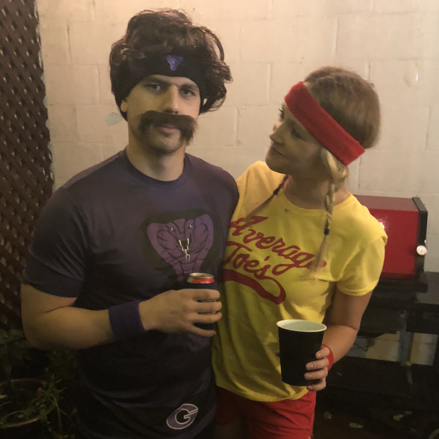 Doing our best Dodgeball impersonation