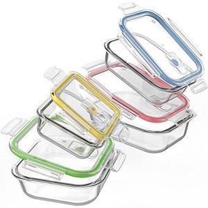 Vremi 18 Piece Glass Food Storage Containers with Locking Lids - BPA Free Airtight Oven Freezer Dishwasher and Microwave Safe Food Container Set - Small and Large Reusable Square Food Containers