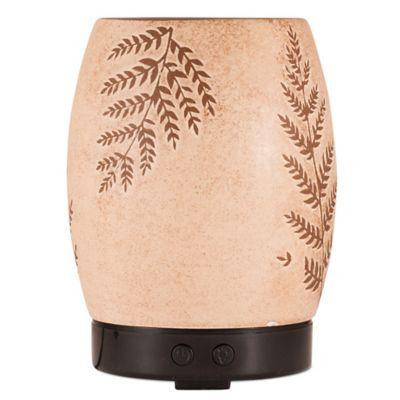 ScentSationals Fern Small Lighted Ultrasonic Essential Oil Diffuser in Tan/Green