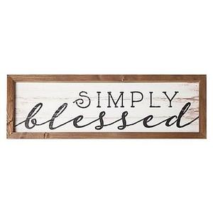 P. Graham Dunn Simply Blessed Framed Wood Wall/Tabletop Art