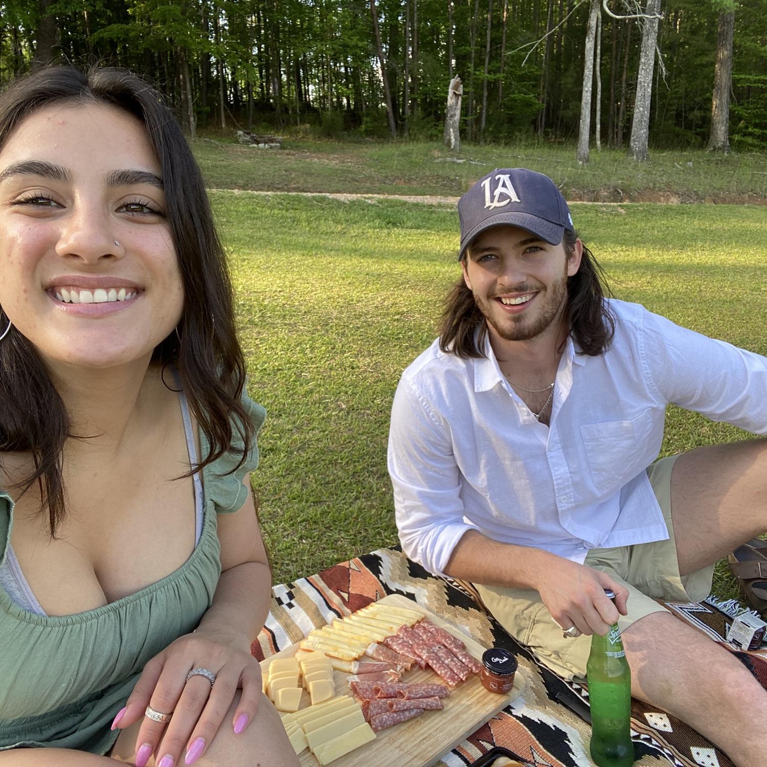 Date night after moving to Alabama together