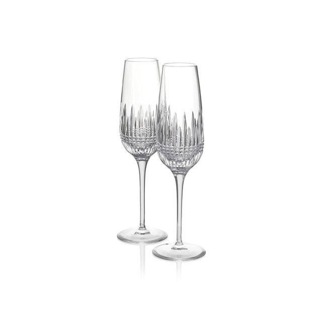 Waterford Lismore Diamond Essence Flute 10.5oz, Set of 2
