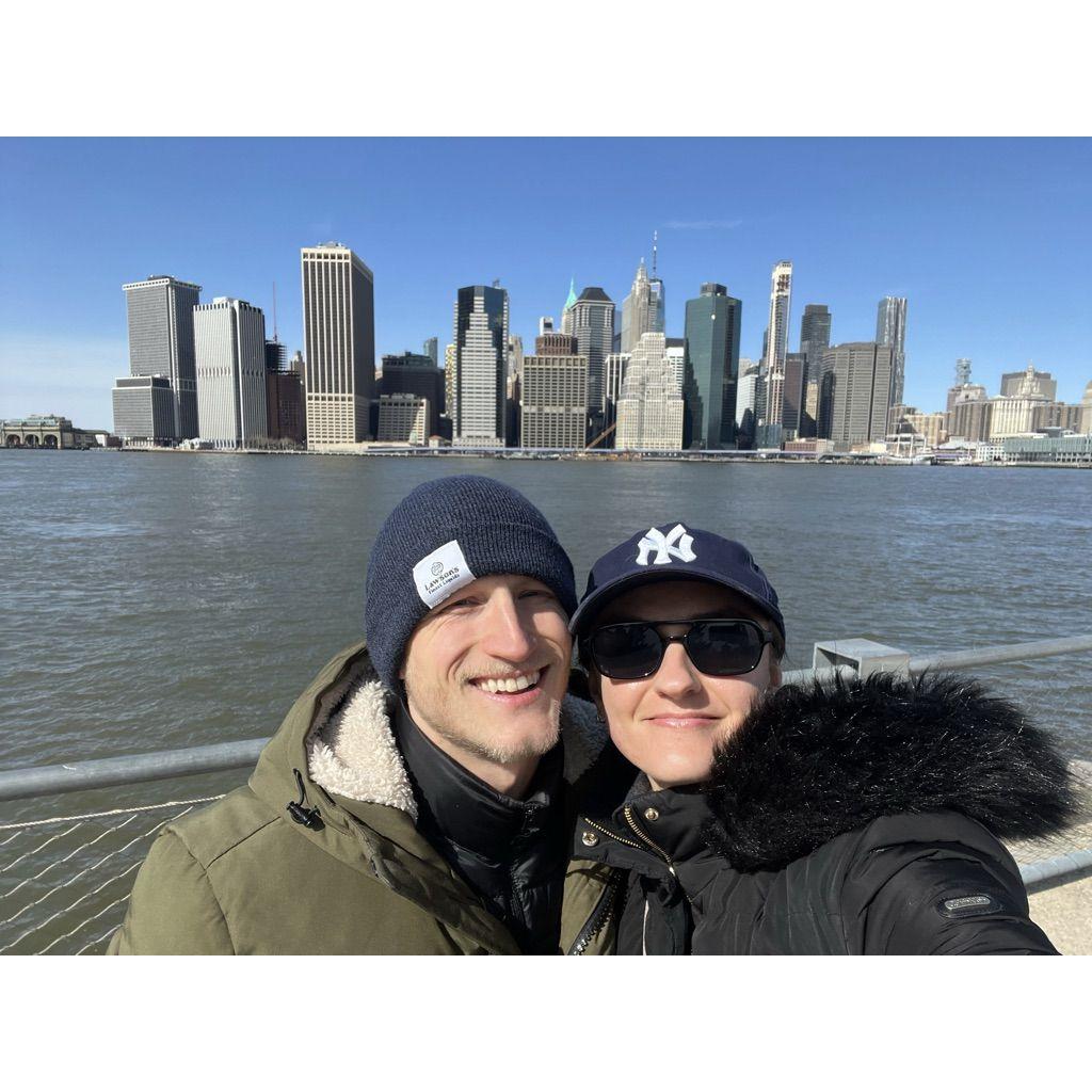 Living in DUMBO and walking in Brooklyn Bridge Park was one of our favorite things to do!